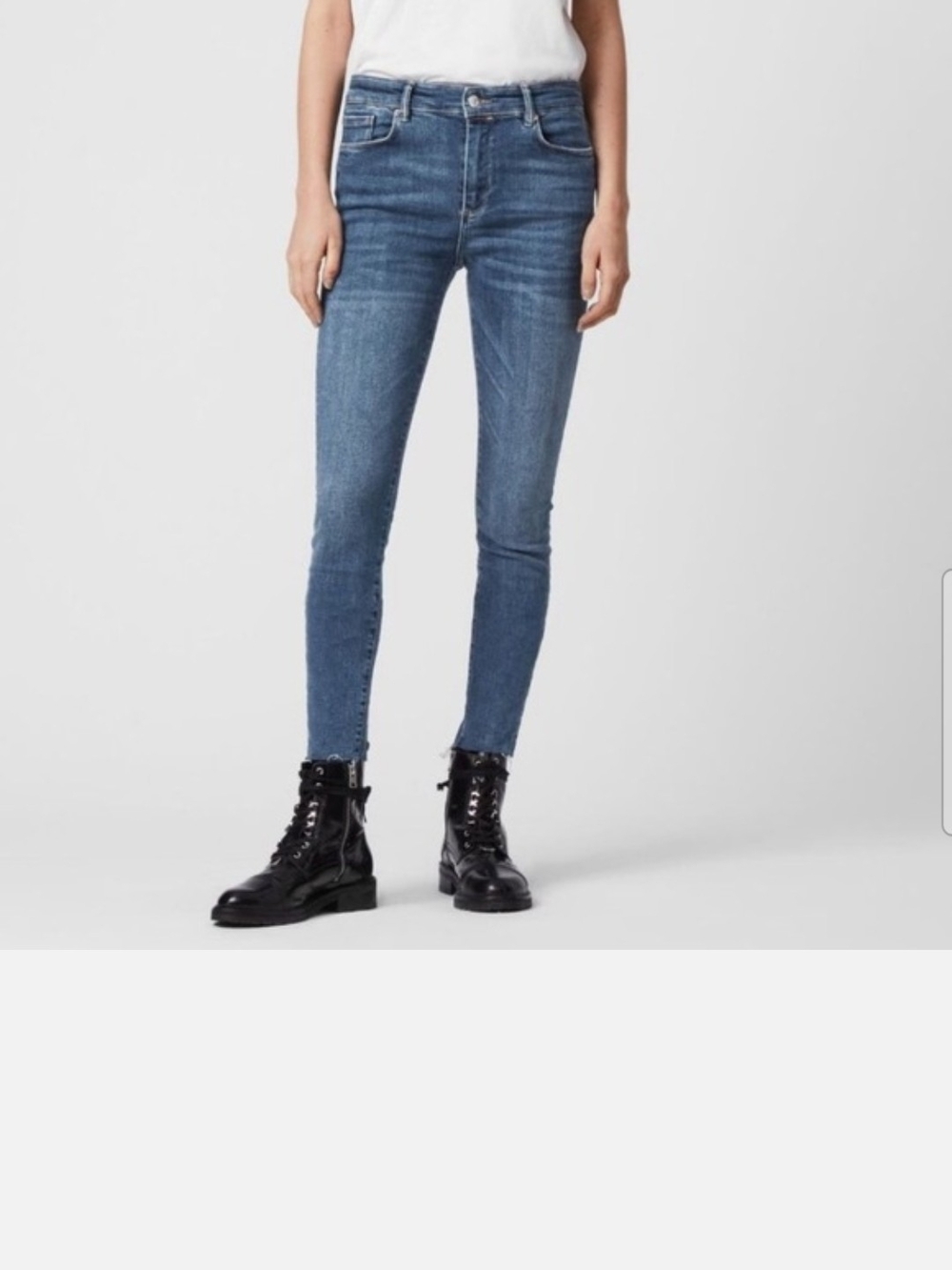 All Saints High RISE Miller Skinny Jeans